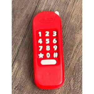 Little Tikes Red Phone Telephone White Numbers Replacement for Workshop Kitchen